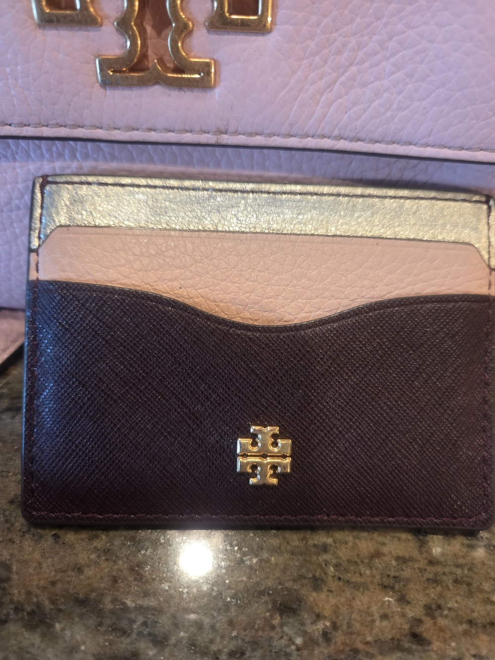 Tory Burch Pink Leather Chain Shoulder Bag with Card Case - Picture 4 of 11